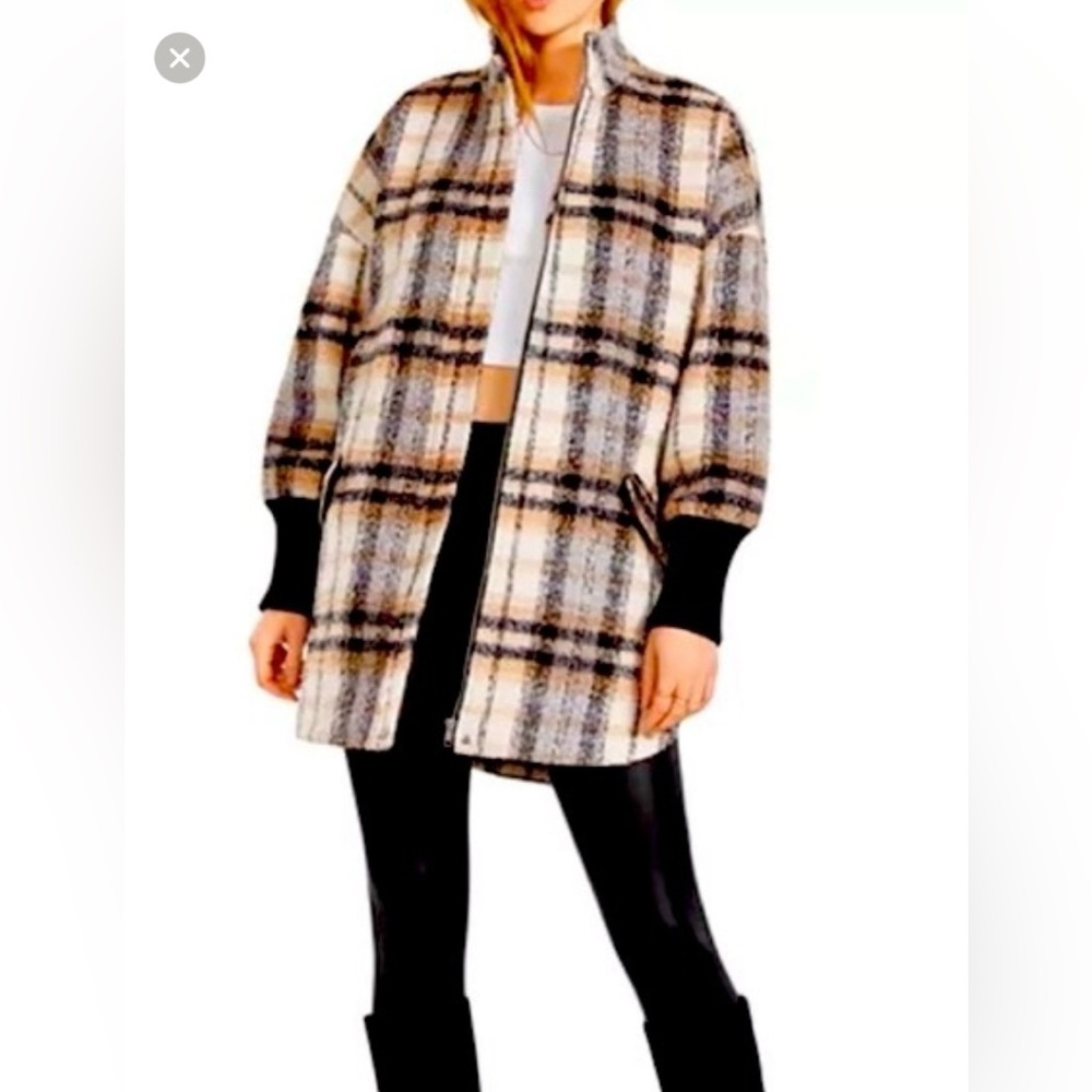 BB Dakota Steve Madden Zip up lined Shacket - Sz Small